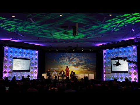 Standford University Medicine X Conference Immersive 3d projection stage design by Vision District