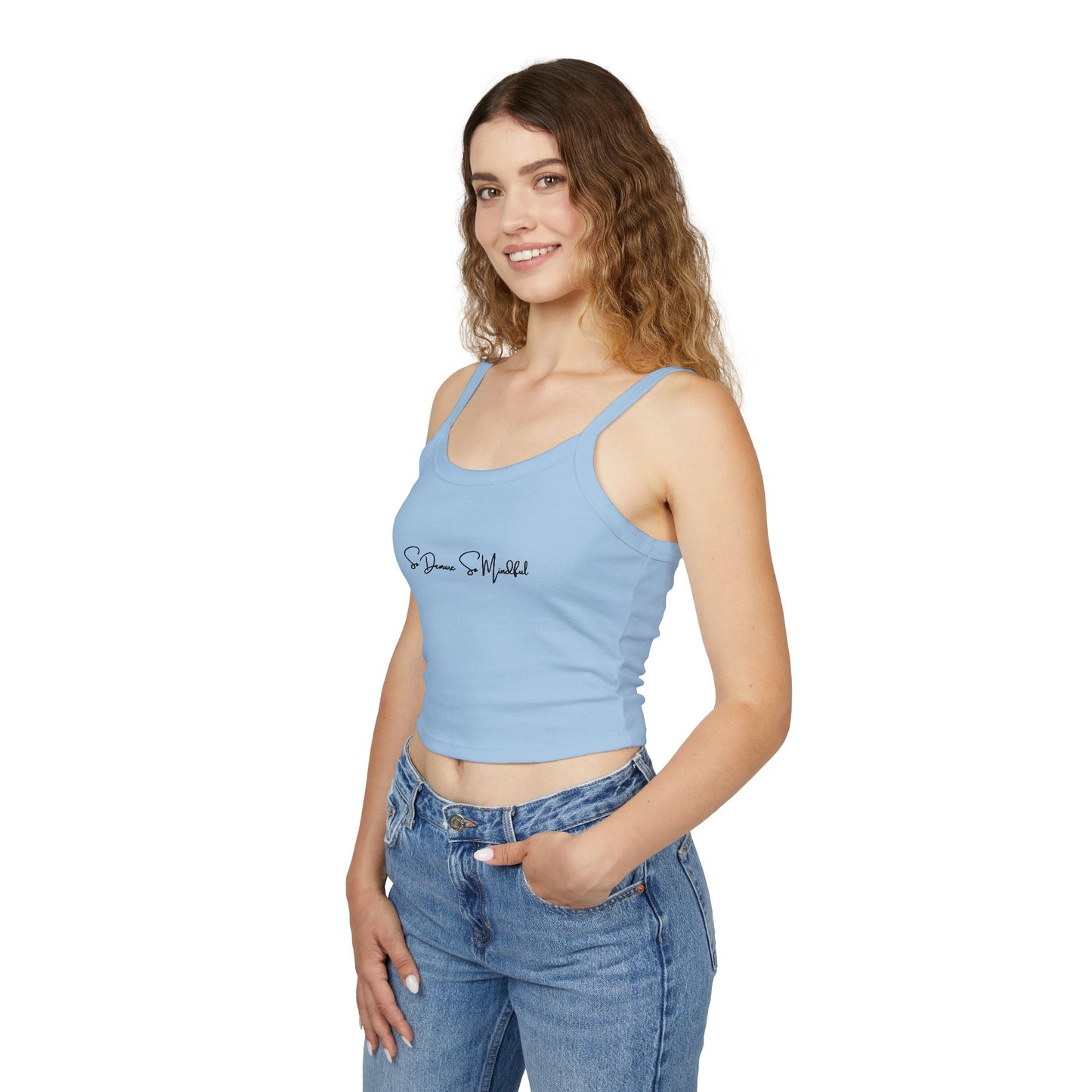 So Demure So Mindful - Women's Spaghetti Strap Tank Top