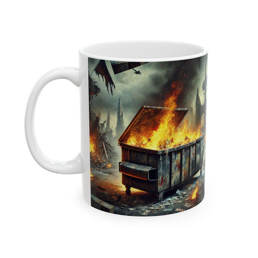 Dumpster Fire Ceramic Mug - 11oz & 15oz