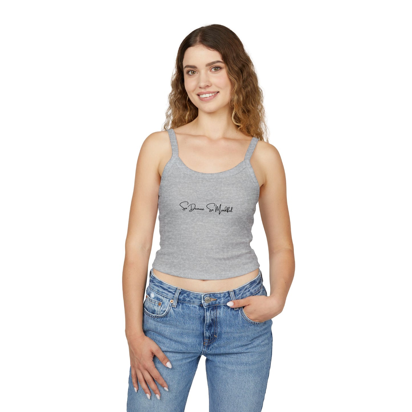 So Demure So Mindful - Women's Spaghetti Strap Tank Top