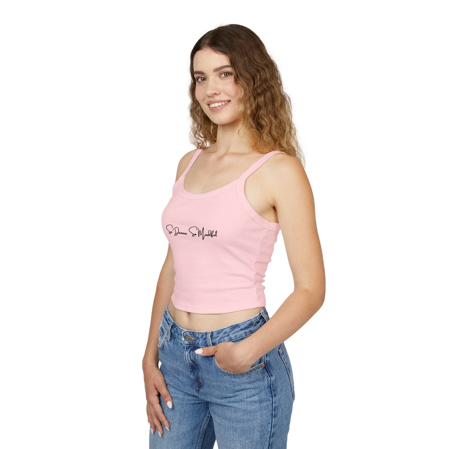 So Demure So Mindful - Women's Spaghetti Strap Tank Top