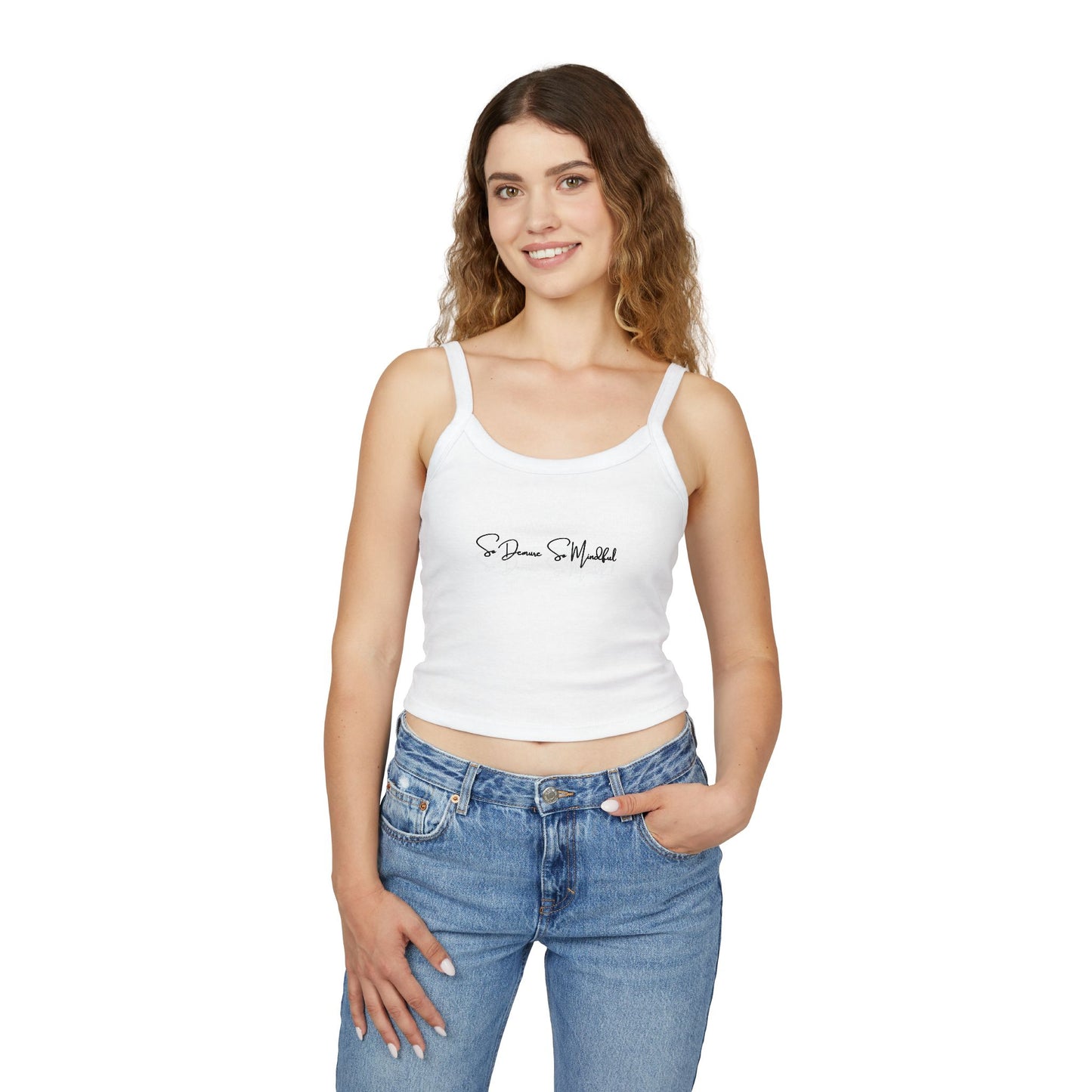 So Demure So Mindful - Women's Spaghetti Strap Tank Top