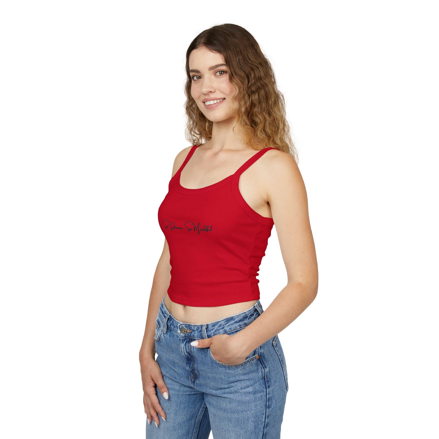 So Demure So Mindful - Women's Spaghetti Strap Tank Top