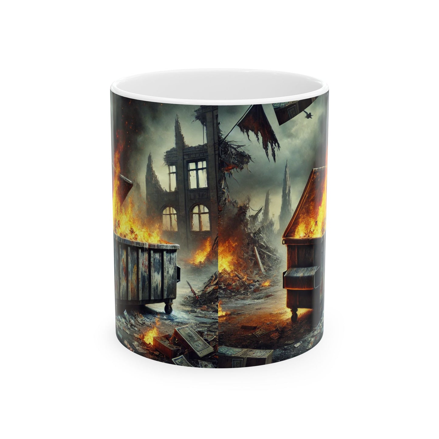 Dumpster Fire Ceramic Mug - 11oz & 15oz