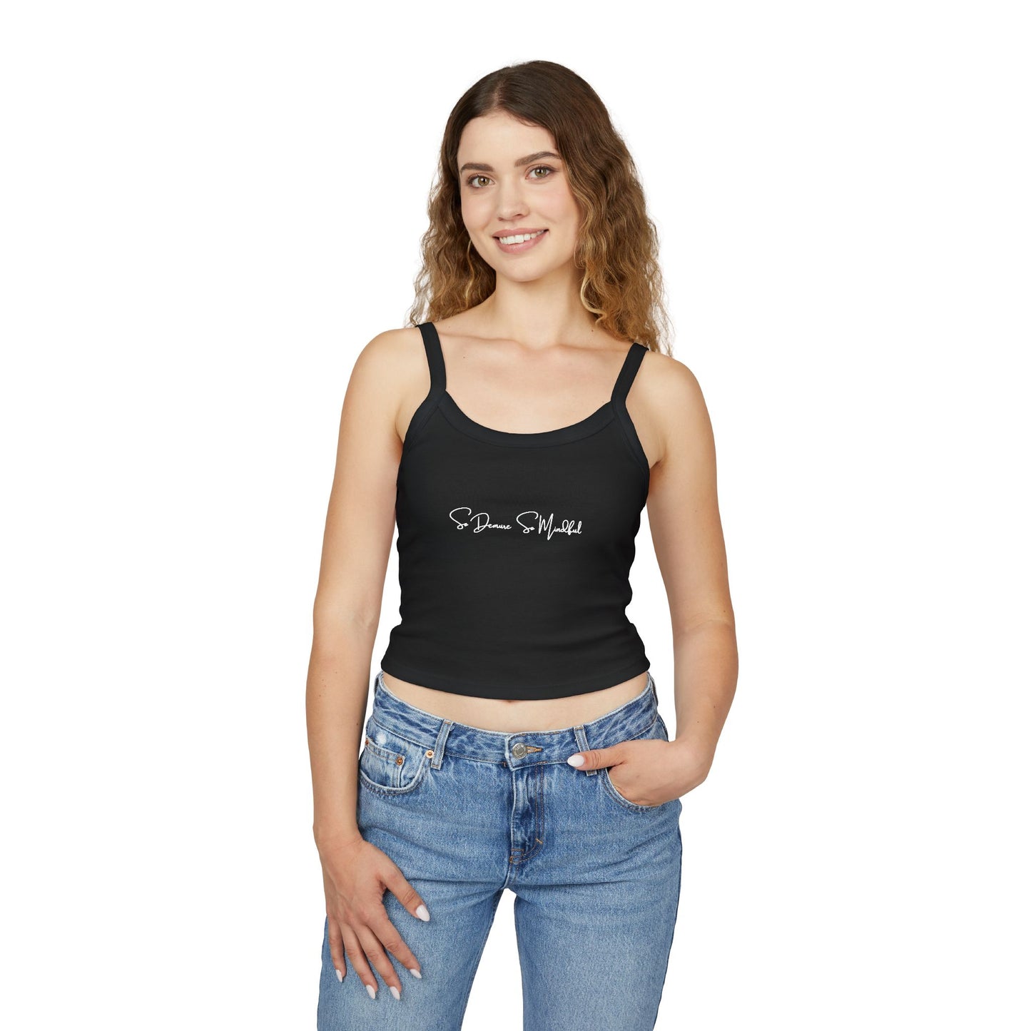 So Demure So Mindful - Women's Spaghetti Strap Tank Top