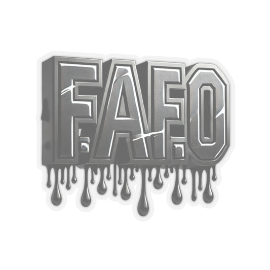 FAFO Kiss-Cut Stickers - Edgy Laptop Decals for Personal Expression