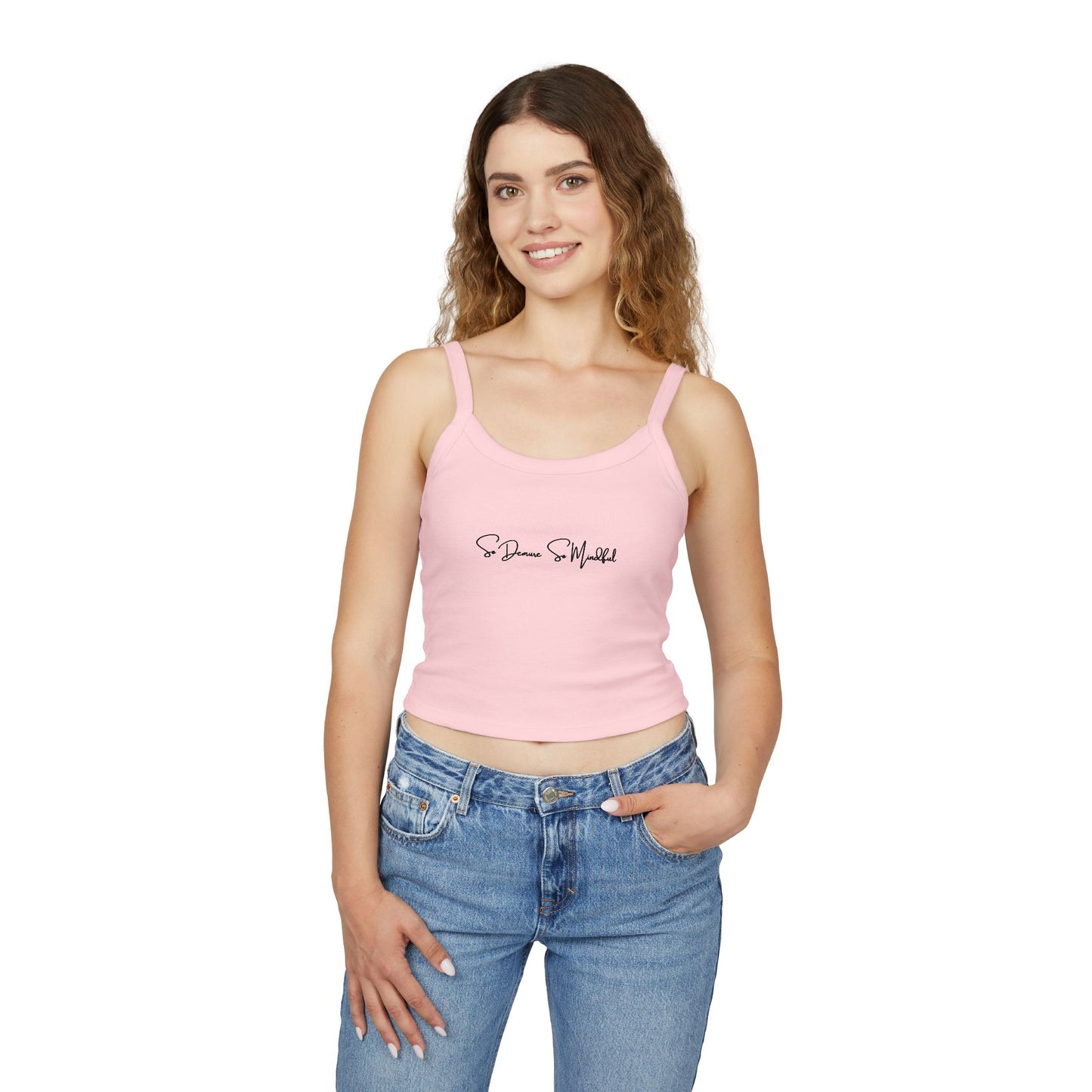 So Demure So Mindful - Women's Spaghetti Strap Tank Top