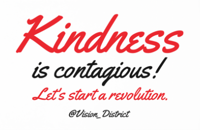 Kindness is contagious